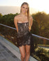 Strapless Sleeveless Lace Mini Dress KLYF1062