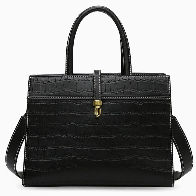 Kate Crocodile Pattern Medium Tote Bag - Opulent Empire
