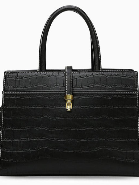 Kate Crocodile Pattern Medium Tote Bag - Opulent Empire