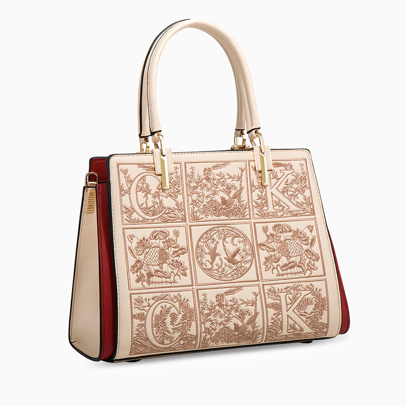 Havilah Embroidery Medium Tote Bag - Opulent Empire
