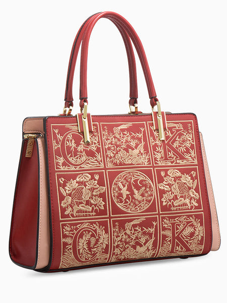 Havilah Embroidery Medium Tote Bag - Opulent Empire