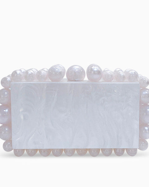 Acrylic Cloud Clutch Bag - Opulent Empire