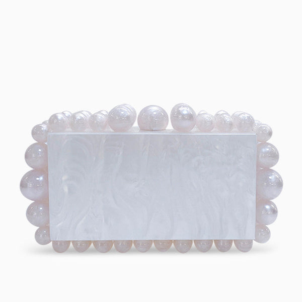 Acrylic Cloud Clutch Bag - Opulent Empire