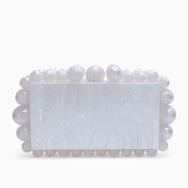 Acrylic Cloud Clutch Bag - Opulent Empire
