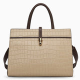 Kate Crocodile Pattern Medium Tote Bag - Opulent Empire