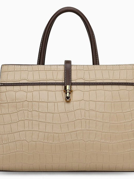 Kate Crocodile Pattern Medium Tote Bag - Opulent Empire