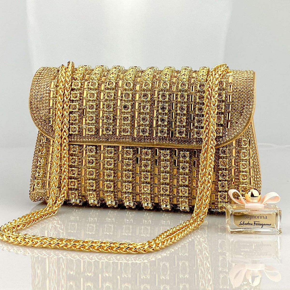 Chantal Diamond Clutch Bag - Opulent Empire