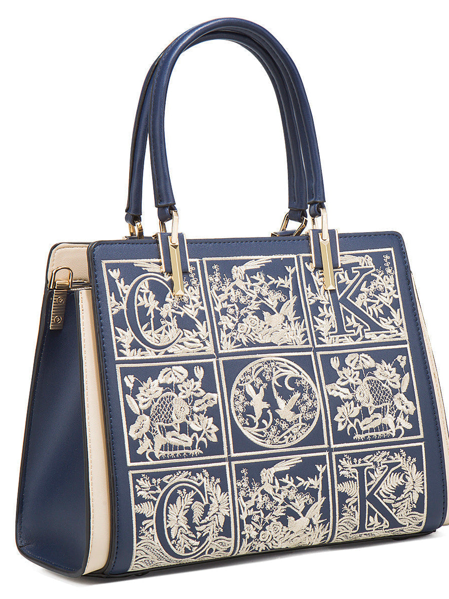 Havilah Embroidery Medium Tote Bag - Opulent Empire
