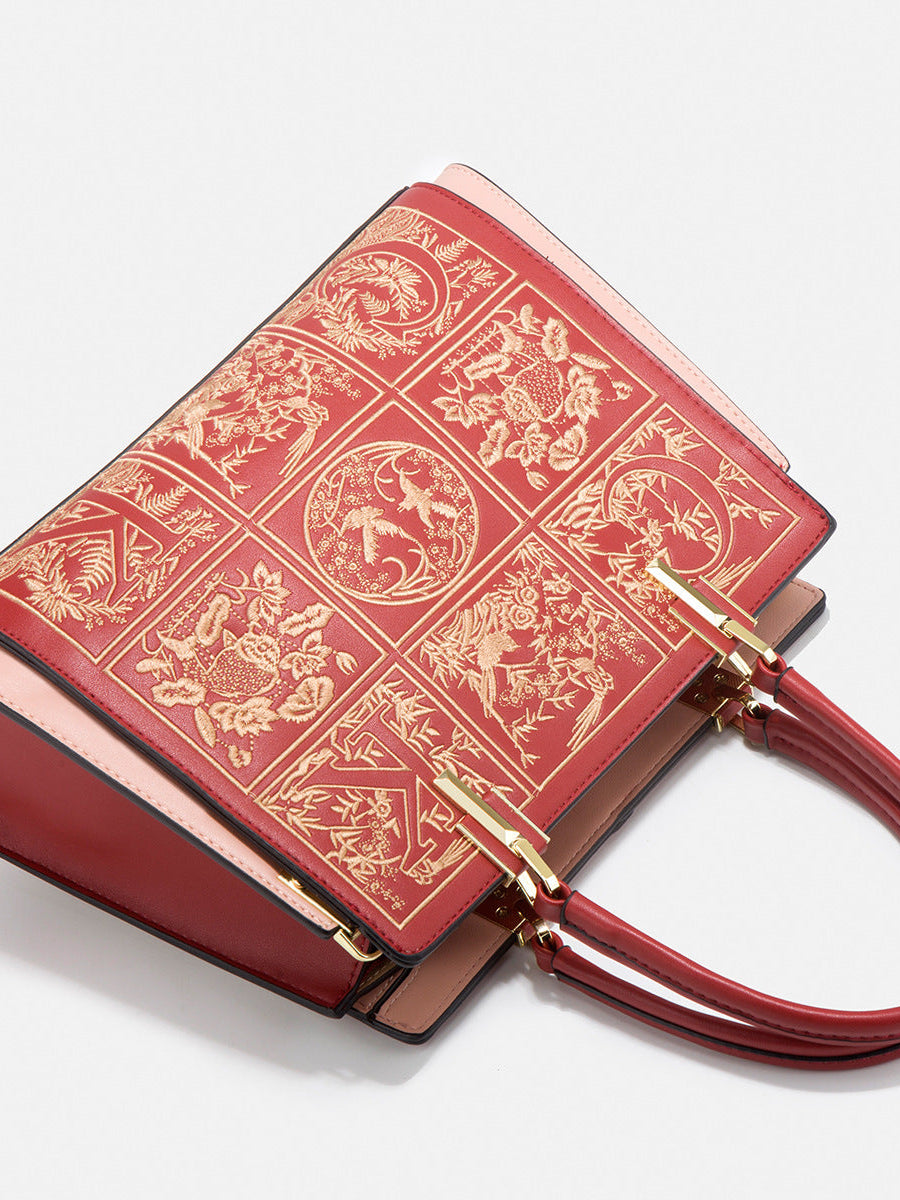 Havilah Embroidery Medium Tote Bag - Opulent Empire