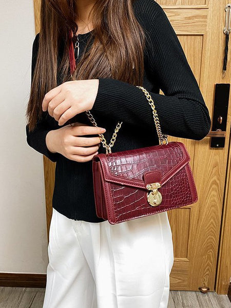 Emily Crocodile Crossbody Bag - Opulent Empire