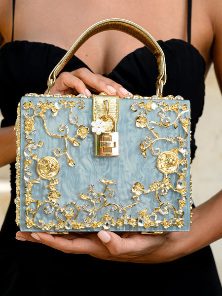 Acrylic Box Handbag - Opulent Empire
