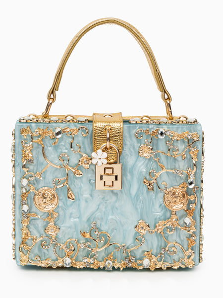 Acrylic Box Handbag - Opulent Empire