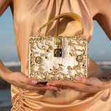Acrylic Box Handbag - Opulent Empire