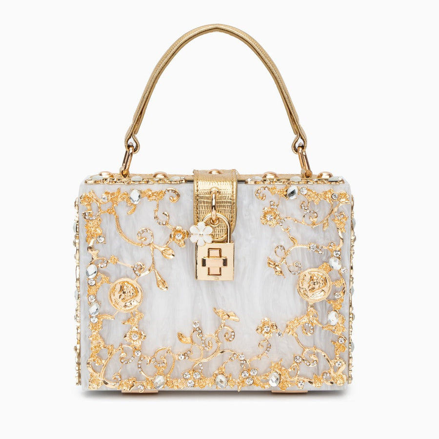 Acrylic Box Handbag - Opulent Empire