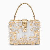 Acrylic Box Handbag - Opulent Empire