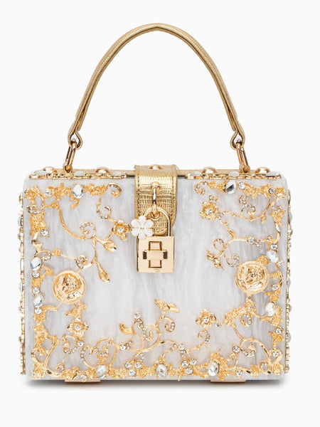 Acrylic Box Handbag - Opulent Empire