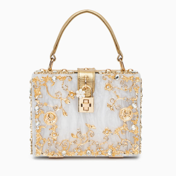 Acrylic Box Handbag - Opulent Empire