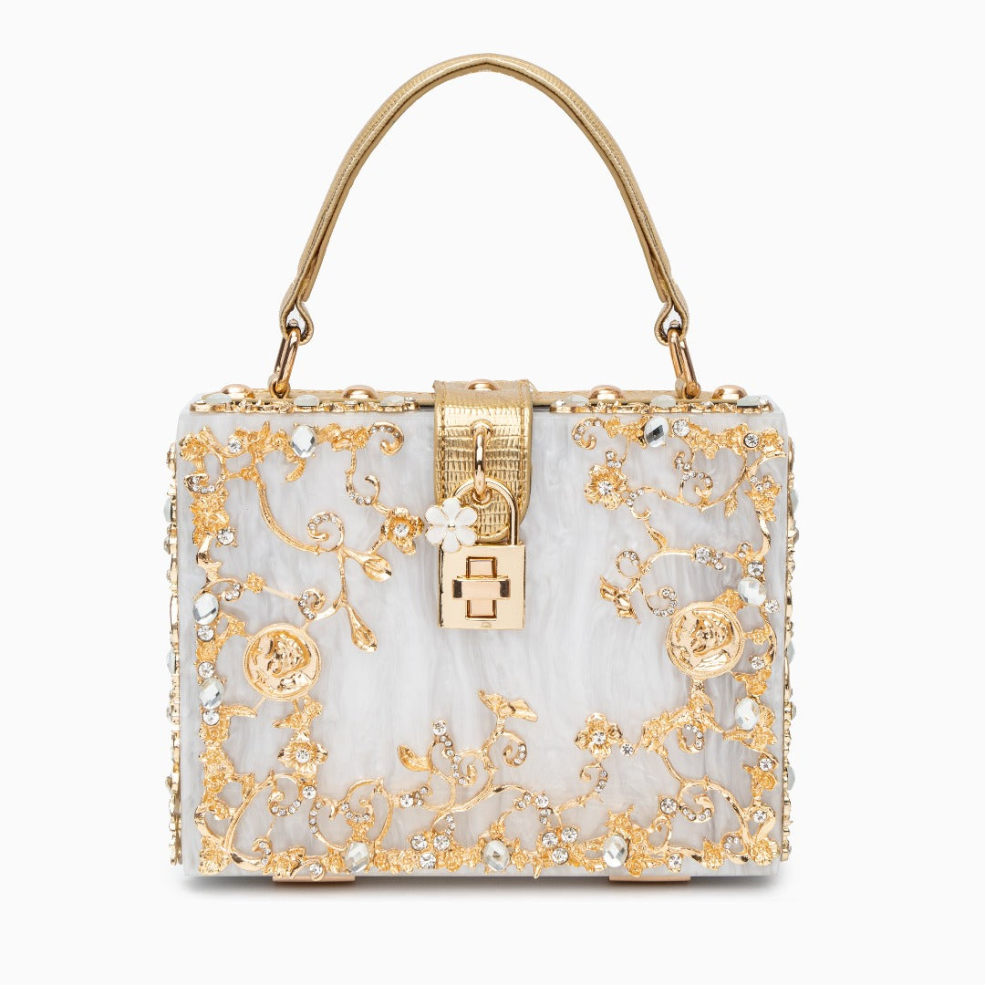 Acrylic Box Handbag - Opulent Empire