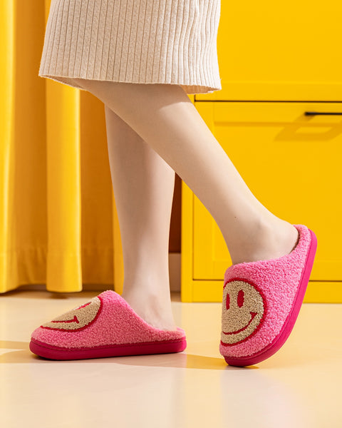 Melody Smiley Face Slippers - Opulent Empire