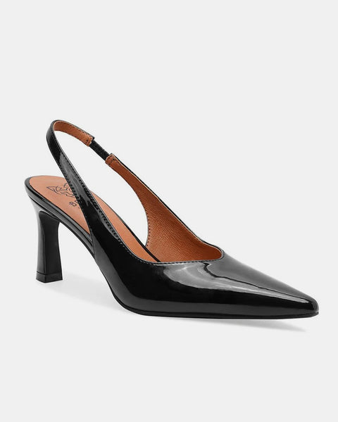 Beast Fashion Faux Leather Point Toe Slingback Pumps - Opulent Empire