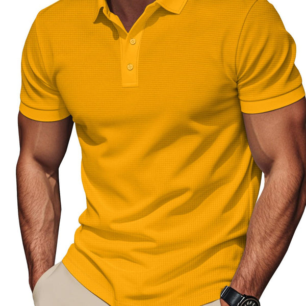 Men's Full Size Short Sleeve Collared Polo Plus Size - Opulent Empire