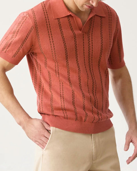 Men's Plus Size Collared Neck Short Sleeve Polo - Opulent Empire