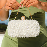 Chantal Pearl Clutch Bag - Opulent Empire