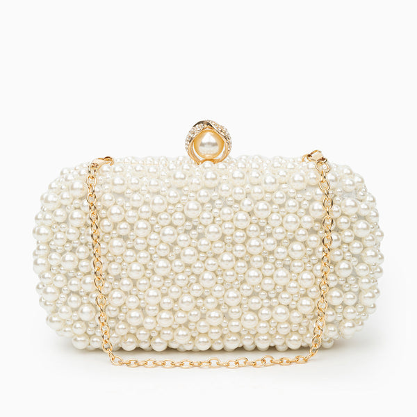 Chantal Pearl Clutch Bag - Opulent Empire