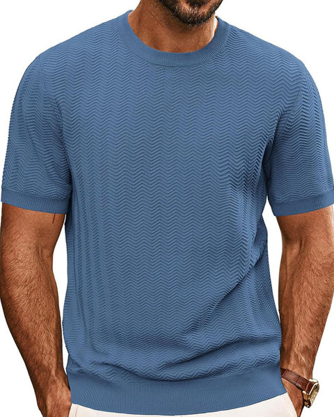 Men's Full Size Round Neck Short Sleeve T-Shirt Plus Size - Opulent Empire