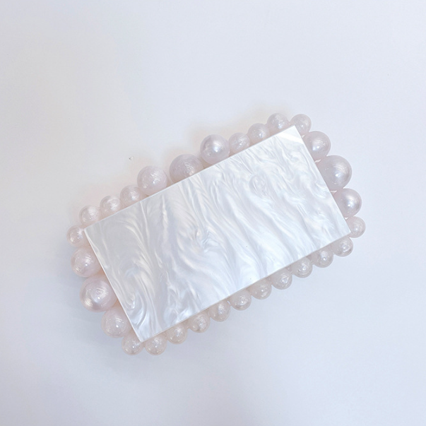 Acrylic Cloud Clutch Bag - Opulent Empire