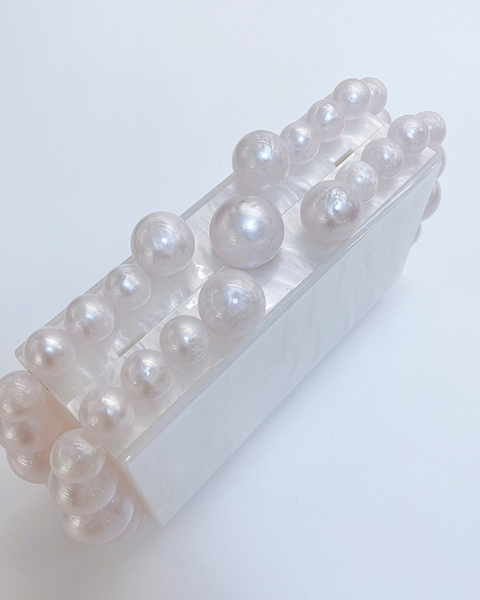 Acrylic Cloud Clutch Bag - Opulent Empire