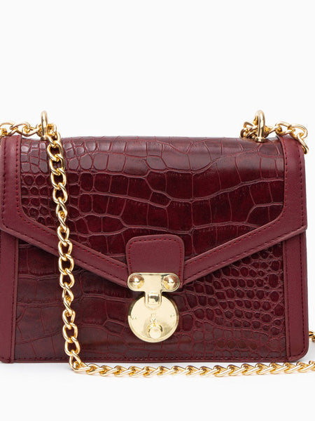 Emily Crocodile Crossbody Bag - Opulent Empire