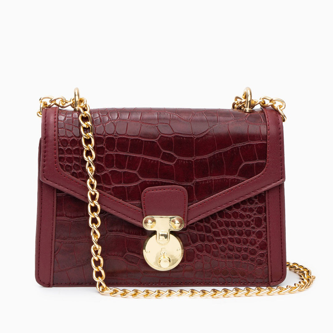 Emily Crocodile Crossbody Bag - Opulent Empire
