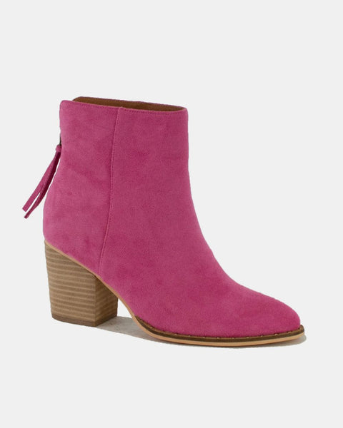Beast Fashion Suede Point Toe Ankle Booties - Opulent Empire