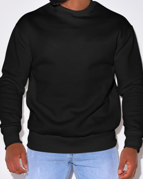 Men's Plus Size Round Neck Sweatshir - Opulent Empire