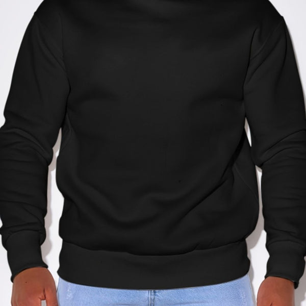 Men's Plus Size Round Neck Sweatshir - Opulent Empire