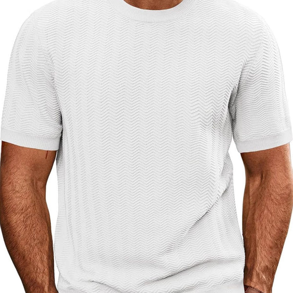 Men's Full Size Round Neck Short Sleeve T-Shirt Plus Size - Opulent Empire