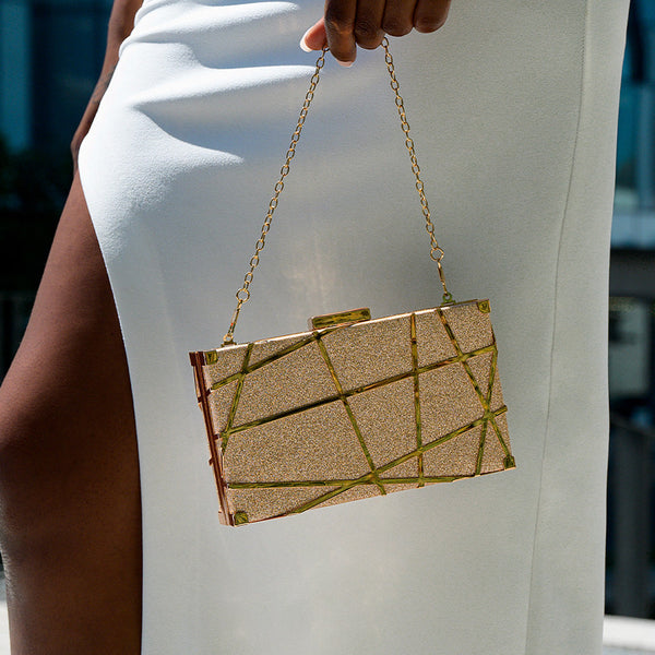 Geometric Clutch Bag - Opulent Empire