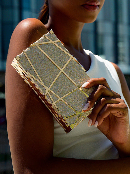 Geometric Clutch Bag - Opulent Empire