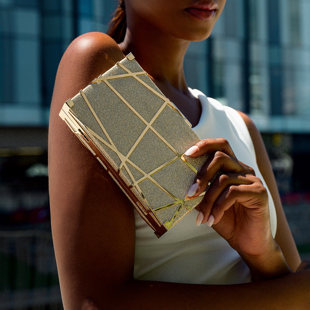 Geometric Clutch Bag - Opulent Empire