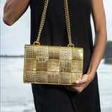 Crocodile Pattern Crossbody Bag - Opulent Empire