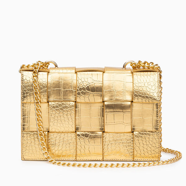 Crocodile Pattern Crossbody Bag - Opulent Empire