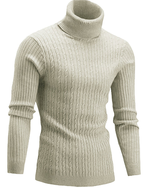 Men's Classic Long Sleeve Turtleneck Sweater
