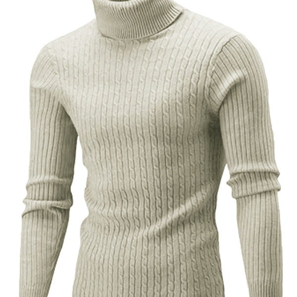 Men's Classic Long Sleeve Turtleneck Sweater