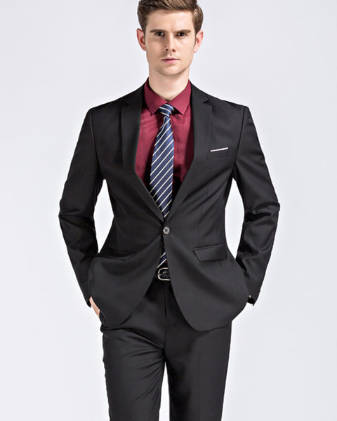 Men's Lapel Collar Business Suit Blazer