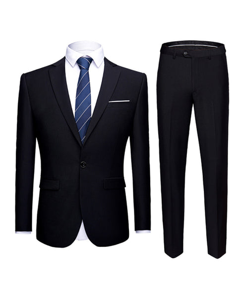 Men's Lapel Collar Business Suit Blazer