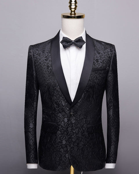 Women's Solid Lapel Collar Blazer with Welt Pocket