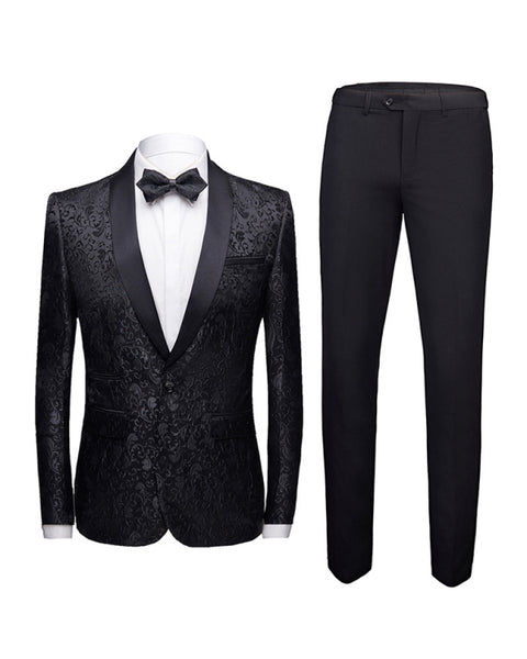 Women's Solid Lapel Collar Blazer with Welt Pocket