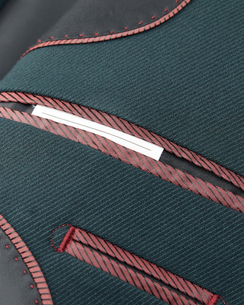 Men's Business Double-Breasted Woven Blazer Set - Opulent Empire