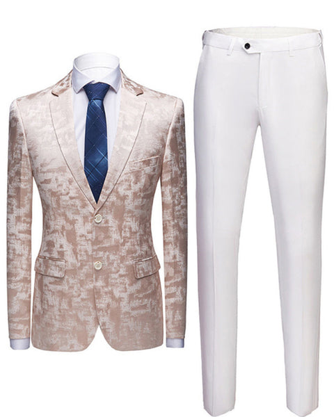 Men's Light Business Welt Pocket Blazer Suit